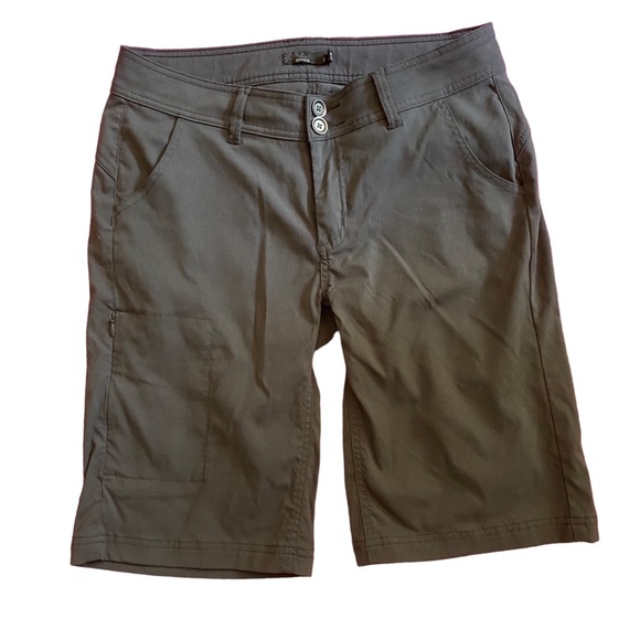 Prana Blue Gray Hiking Everyday Shorts Size 8 - Picture 1 of 10
